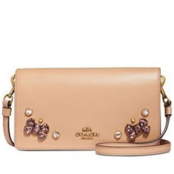 Coach Handbags - NEW COACH Crystal Appliqué Slim Phone Crossbody